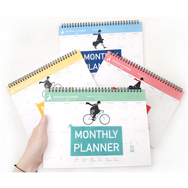 2young Wirebound london monthly planner scheduler
