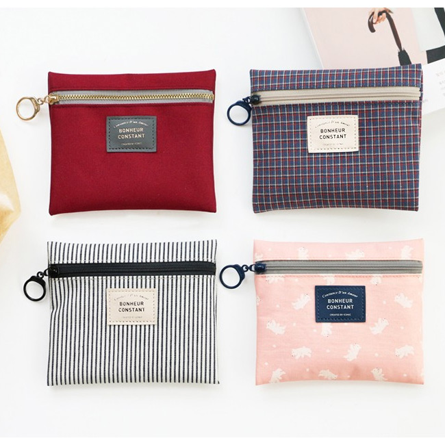 Iconic Basic pattern small zipper pouch ver.2