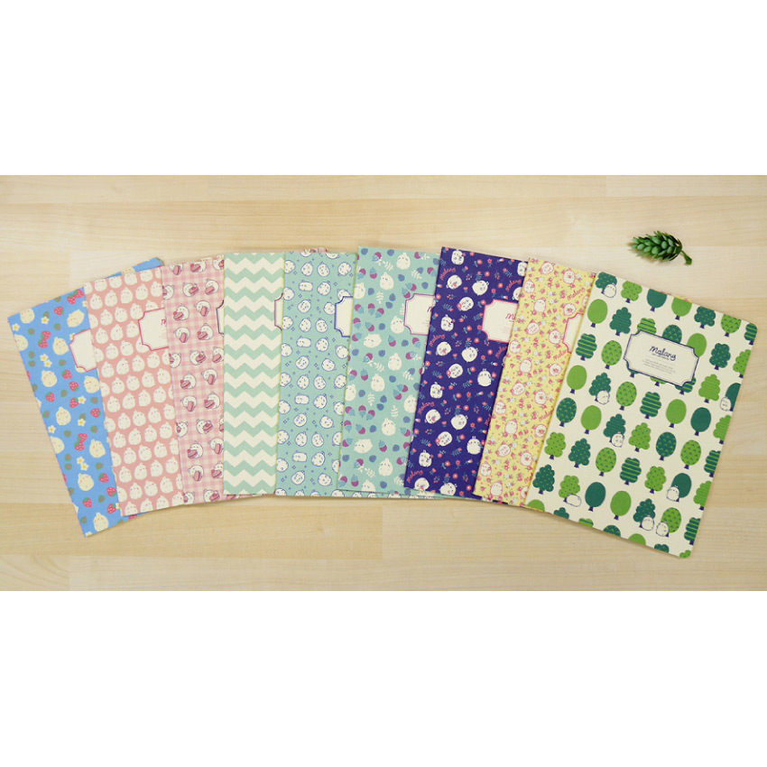 BOOKCODI Molang pattern lined notebook ver.1