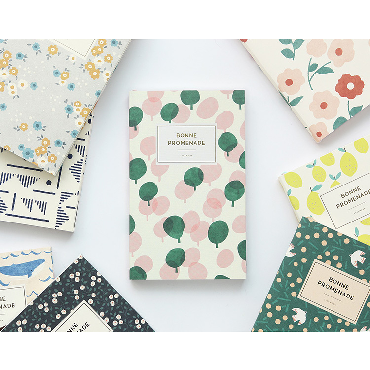 Bonne promenade pattern undated weekly planner