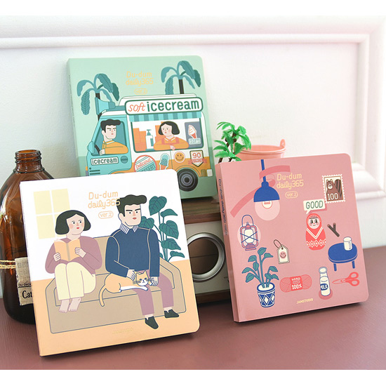 Jam studio Du dum daily 365 undated diary scheduler ver.2