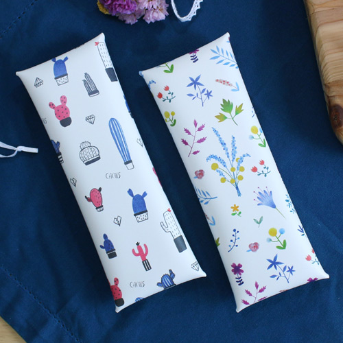 N.IVY Cactus flower pattern folding pencil case