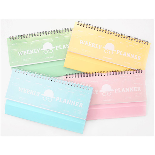 2Young London wirebound undated weekly desk planner scheduler