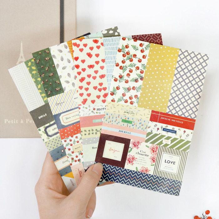 Gunmangzeung Petit deco paper sticker set 8 sheets ver.5