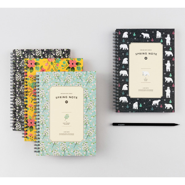 Ardium Wirebound spring lined notebook Medium