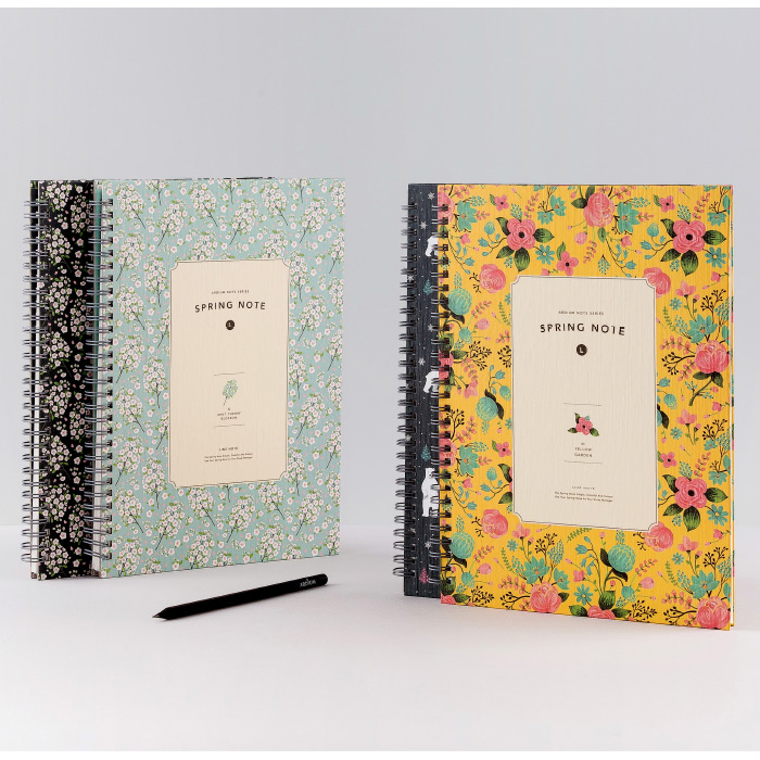 Ardium Wirebound spring lined notebook Large