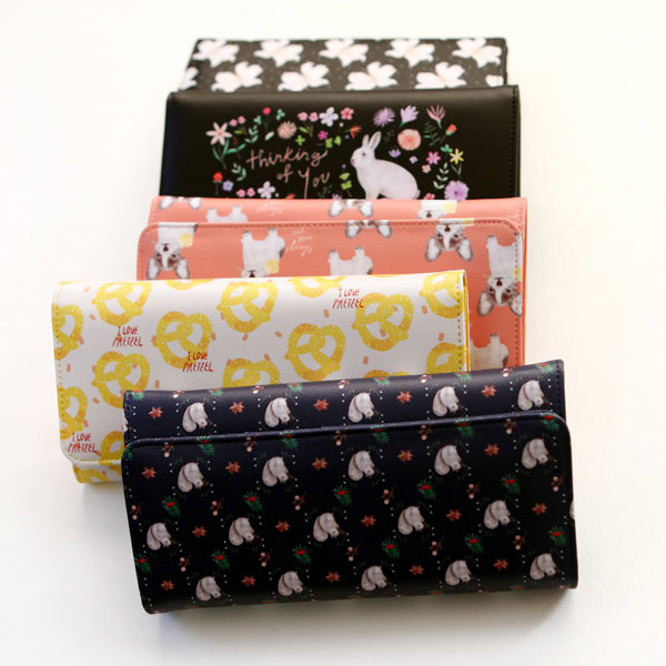 With Alice Rim pattern clear long wallet ver.2