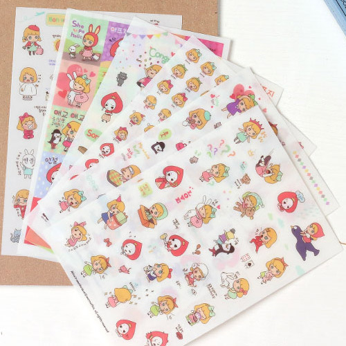 Wanna This Alice in wonderland deco sticker set