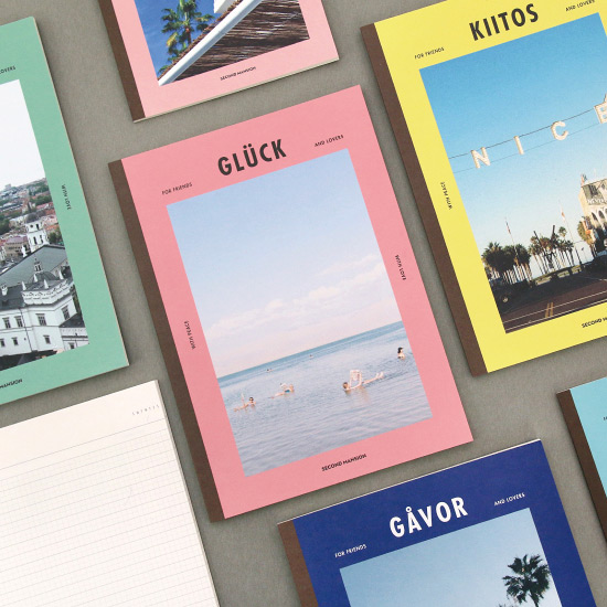 Colorful B5 Size grid-lined class notebook