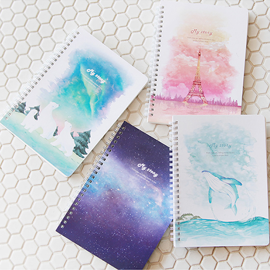 My story spiral cornell lined notebook