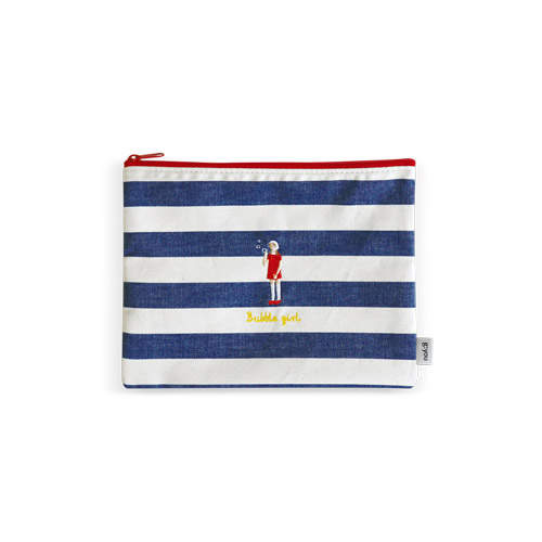 Bubble girl cloth zipper pouch