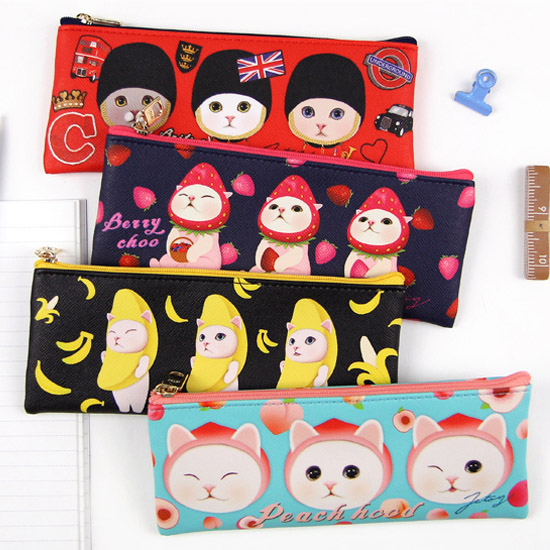 Choo Choo slim zipper pencil case