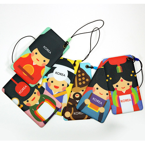 Korean traditional travel luggage name tag