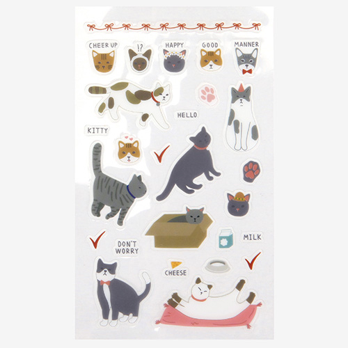 Daily transparent sticker - Kitty