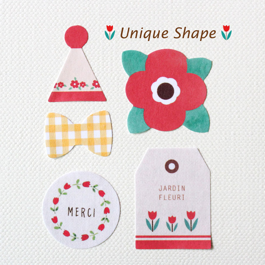 Unique Shape Deco Paper Sticker