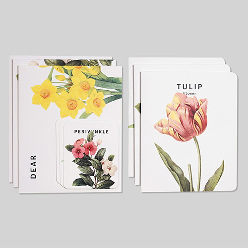 Flower illustration card set ver.5