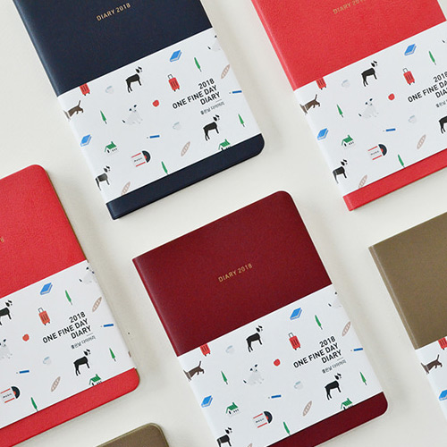 2018 One fine day dated weekly medium diary planner