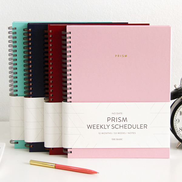 Prism spiral undated weekly scheduler planner