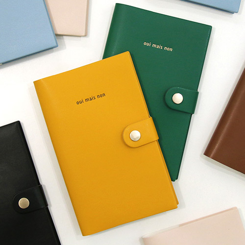 Oui mais non medium undated weekly diary with PU cover