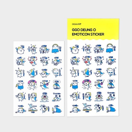 Ggo deung o emoticon clear deco sticker