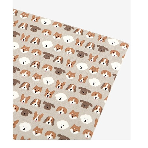 Deco fabric sticker 1 sheet A4 Size - Puppy