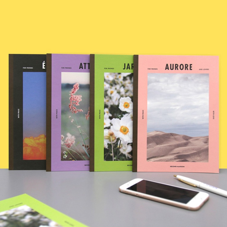 Colorful B5 Size grid-lined class notebook ver2