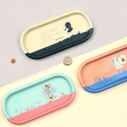 World literature pencil pen tray