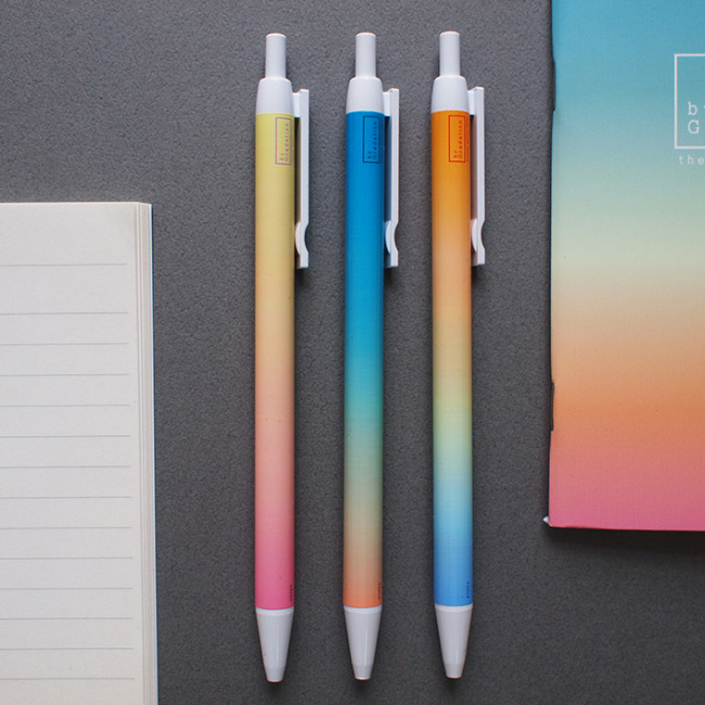 Gradation knock black ink 0.38 mm ballpoint pen