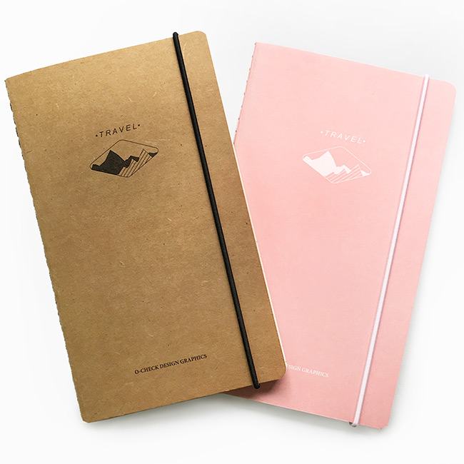 Light travel daily planner notebook