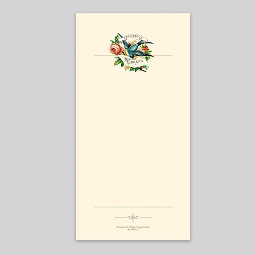 Have a good time mini bird plain notepad