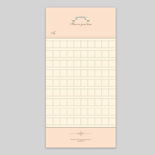Have a good time squared manuscript paper notepad