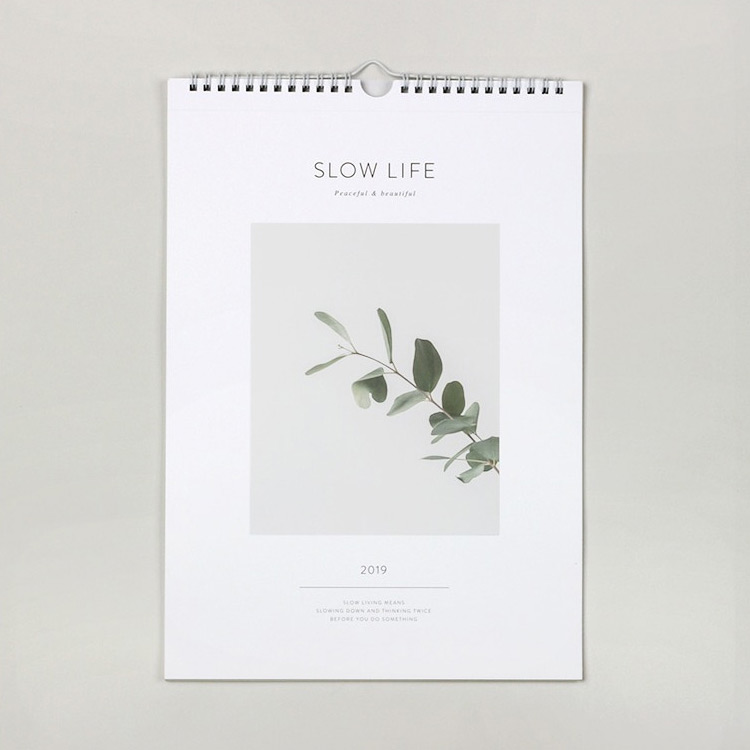 2019 Slow life wall calendar 2019 Slow life wall calendar