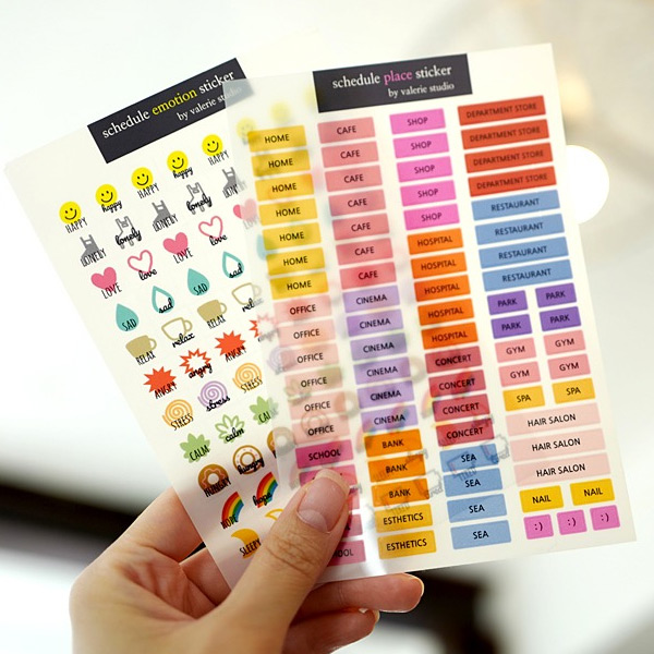  Ciieeo 25 Sets Calendar Index Sticker Planner Stickers