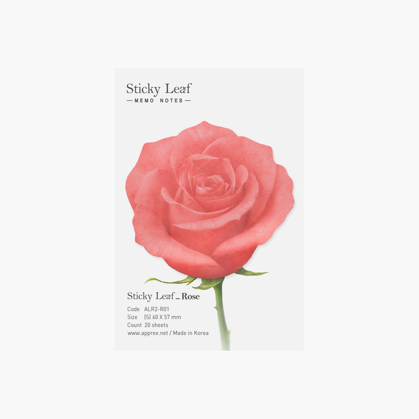 Rose small sticky memo notes