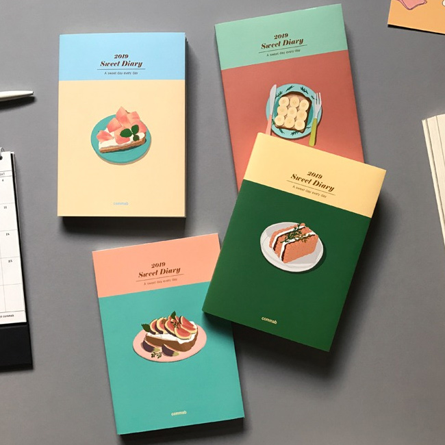 2019 Sweet illustration dated weekly agenda scheduler