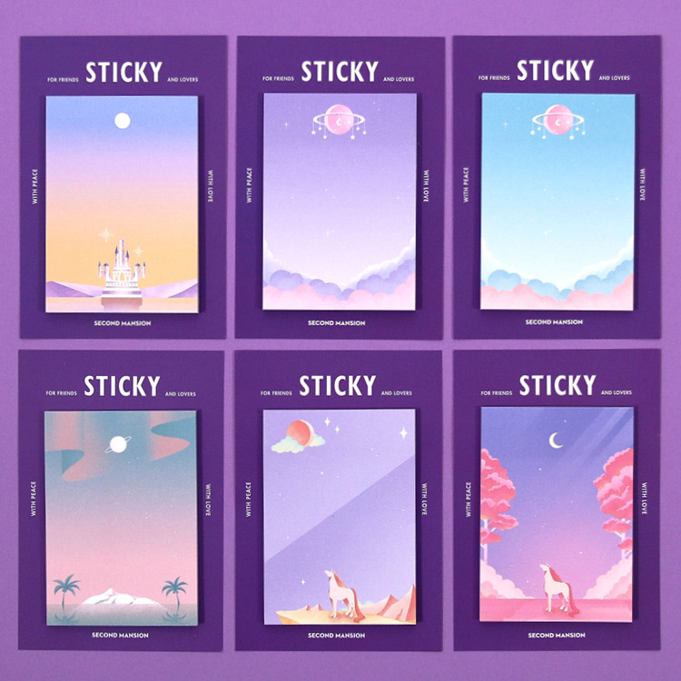 Moonlight sticky it memo note