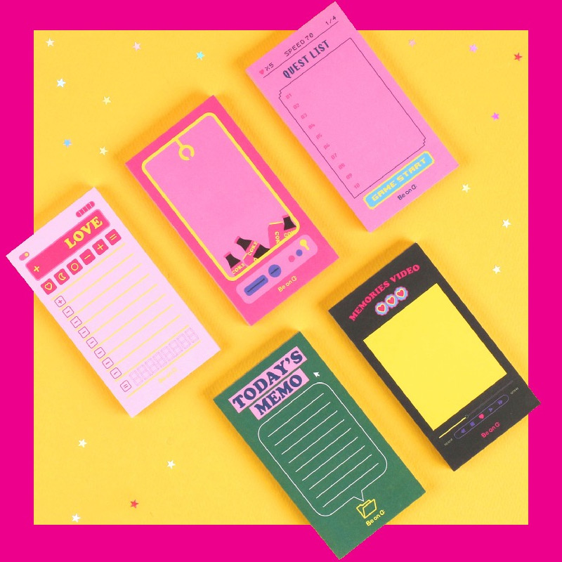 Retro plain memo notepad