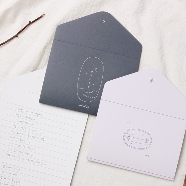 Large Always thanks folding letter set
