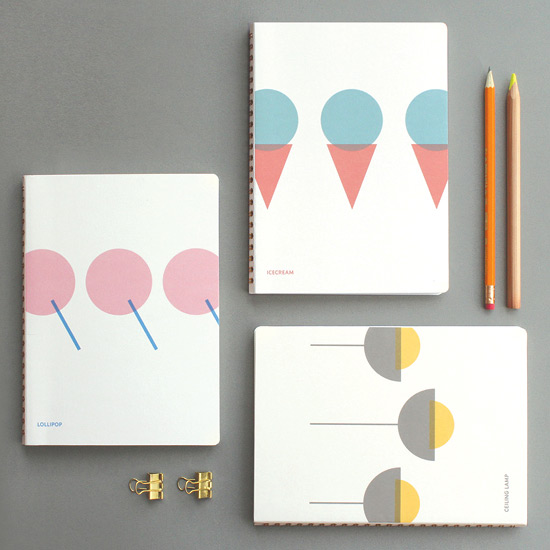 Combination spiral large lined blank notebook