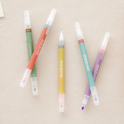 Vintage 10 Colors double ended color pen set
