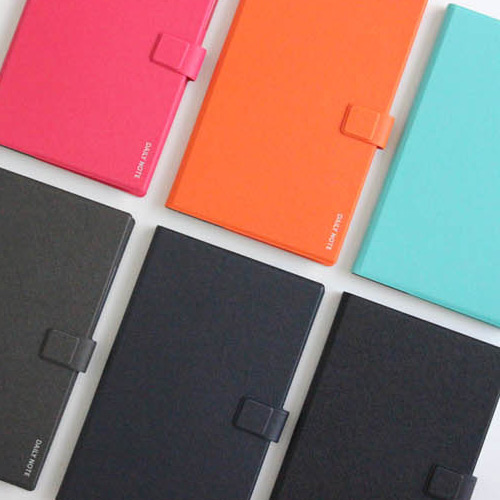 Premium business PU cover medium dotted notebook