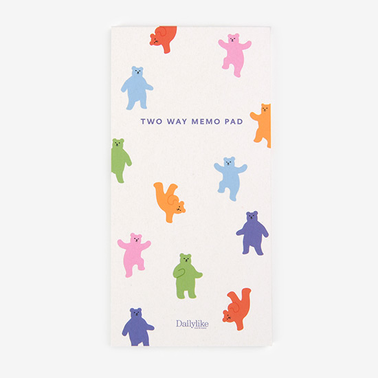 Dailylike Jelly bear two way memo writing notepad