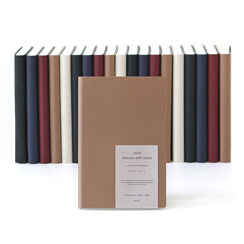 Indigo 2020 Official soft dated monthly planner notebook