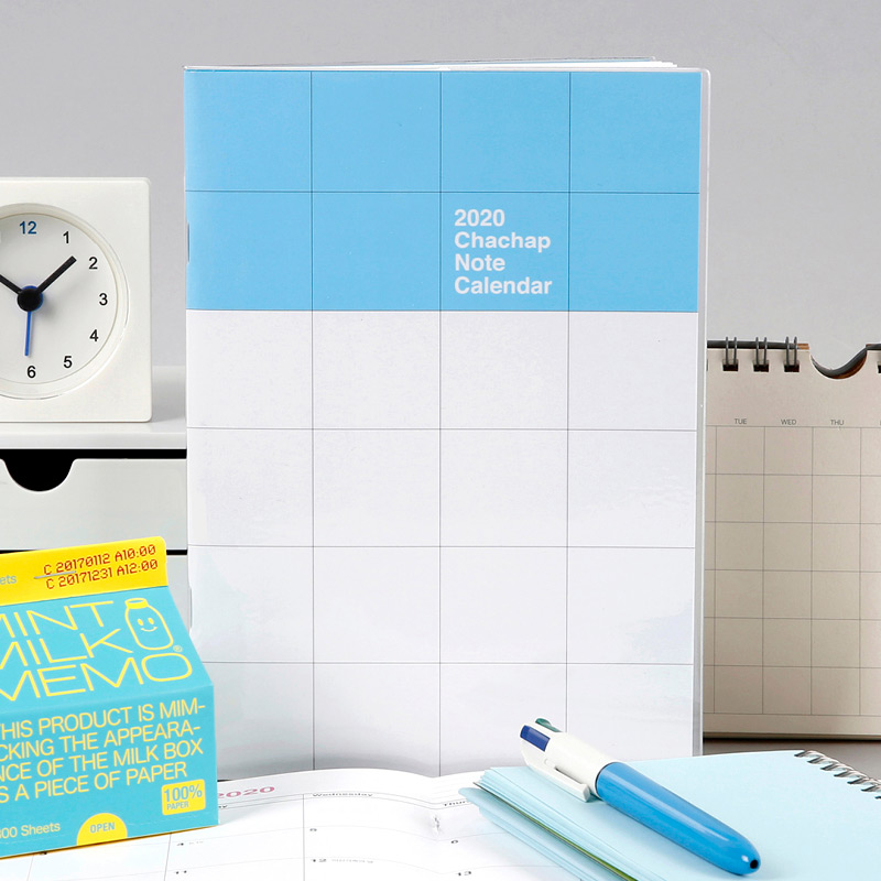 Chachap 2020 Note dated monthly planner scheduler