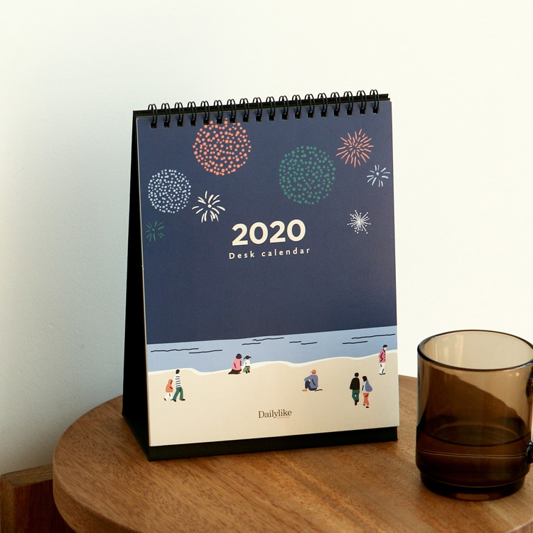 Dailylike 2020 Cute illustration standing desk calendar