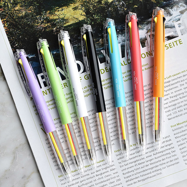 Play Obje 3way topic neon multi ballpoint pen