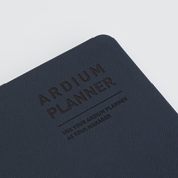 Synthetic leather hardcover - Ardium 2021 Simple small dated weekly planner scheduler