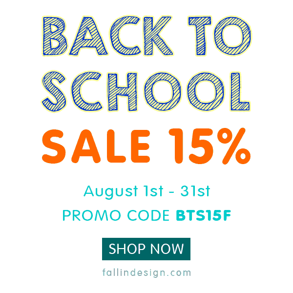 2019 Back To School Sale 15 Off