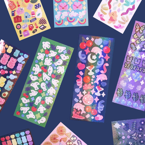 Holographic Star Sparkle Sticker Set (500 Stickers)