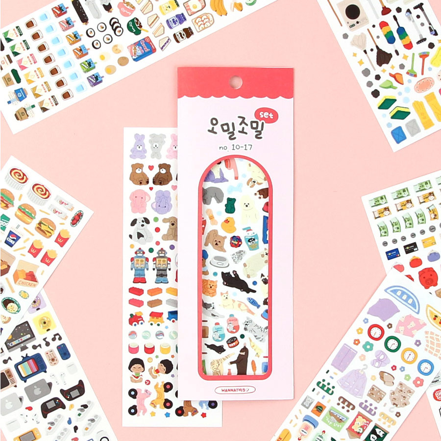 Wanna This Omil Jomil Paper Sticker Pack 10-17